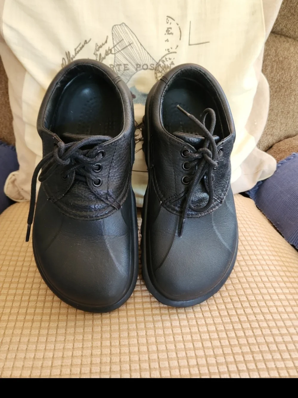 Crocs ALL terrian BOAT Shoes VINTAGE size 9 - Picture 2 of 5
